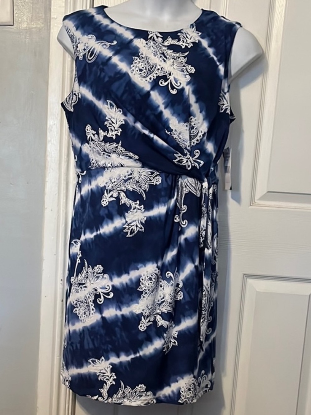 NWT Studio One NY Navy Blue and White Women's Dress